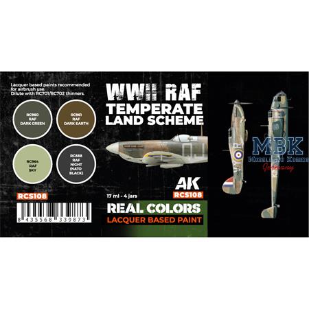 REAL COLORS: WWII RAF Temperate Land Scheme SET