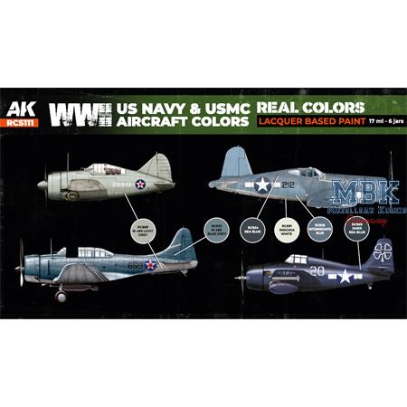 REAL COLORS: WWII US Navy&USMC Aircraft Colors SET