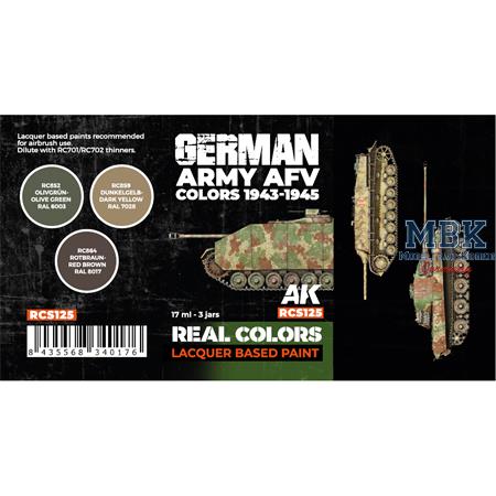 REAL COLORS: German Army AFV Colors 1943-1945 SET