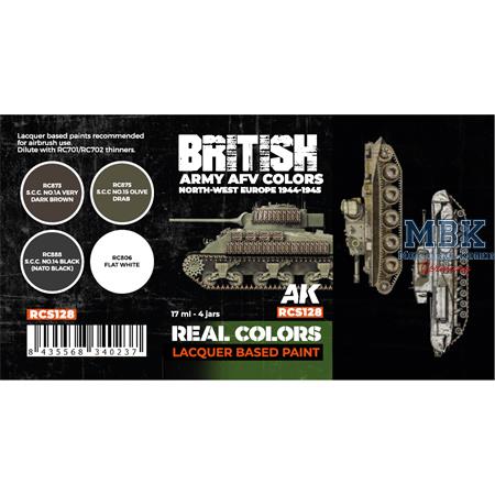 REAL COLORS: WWII British Army AFV Colors SET