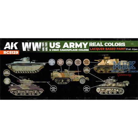 REAL COLORS: WWII US Army&USMC Camouflage Colors S