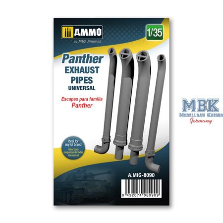 Panther exhausts pipes universal 1:35