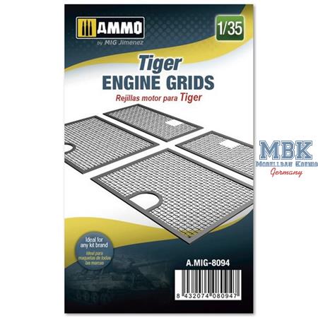 Tiger I Engine Grids 1:35