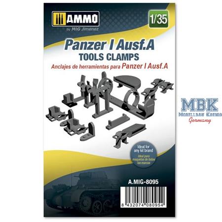 Panzer I Ausf.A Tools Clamps  1:35
