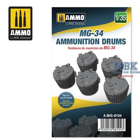 MG-34 Ammunition Drums 1:35