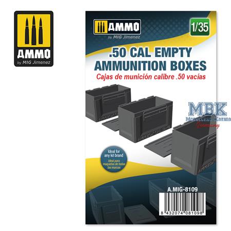 .50 cal Empty Ammunition Boxes 1:35
