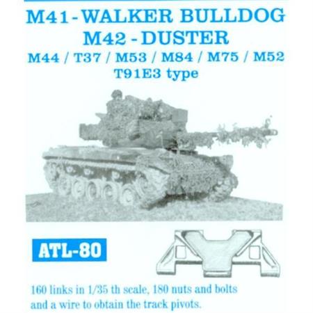M 41 Walker Bulldog, M44, T37, M53, M84, M75, M52