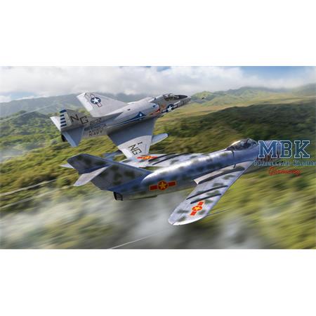 MiG-17F & Douglas A-4E Skyhawk Dogfight Double