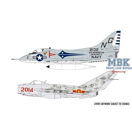 MiG-17F & Douglas A-4E Skyhawk Dogfight Double