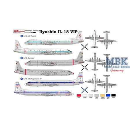 Ilyushin Il-18 VIP Decals