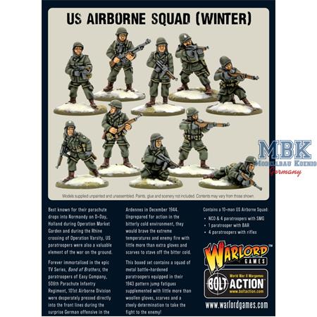 Bolt Action: US Paratrooper Squad (Winter)