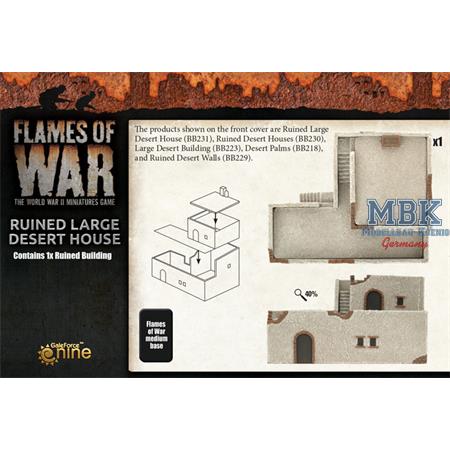 Flames Of War: Ruined Large Desert House