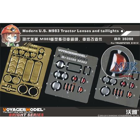M983 Tractor Lenses and taillights (for TRUMPETER)