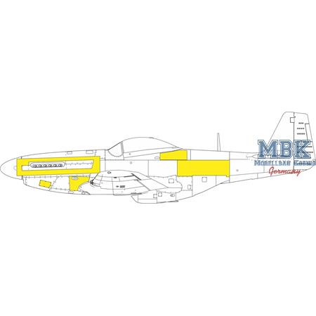 North-A. P-51D Mustang surface panels Masking Tape