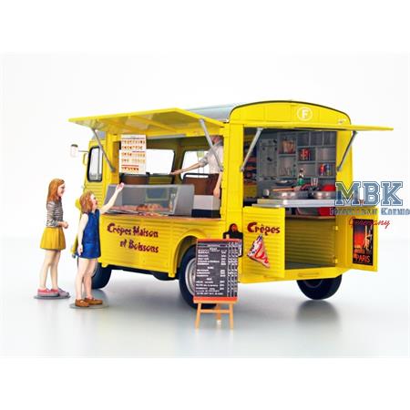 Citroen H Crepe Mobile with Figures 1:24
