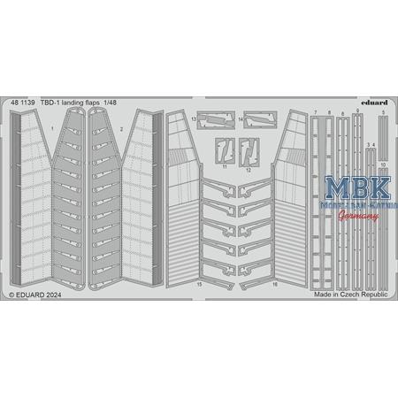 Douglas TBD-1 "Devastator" landing flaps 1/48