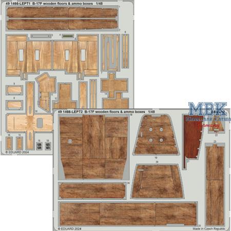 Boeing B-17F Flying Fortress wooden floors & boxes