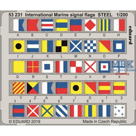 International Marine signal flags STEEL 1/200
