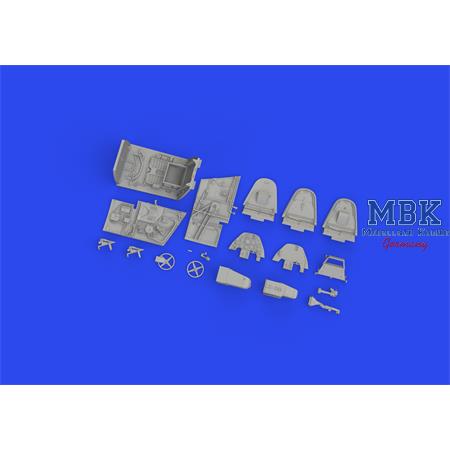 Messerschmitt Bf-109G-6/AS cockpit  PRINT 1/48