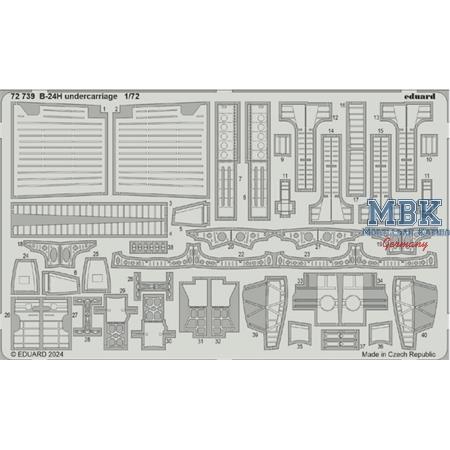 Consolidated B-24H Liberator undercarriage 1/72