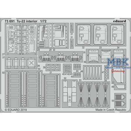 Tupolev Tu-22 interior 1/72