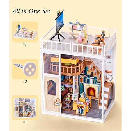 DIY "Dreamy Bay-Scene" – Book Cafe two-story