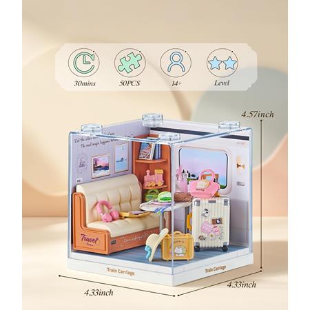 DIY "Dreamy Bay-Scene" Train Carriage