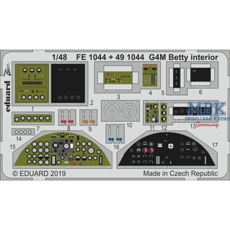 Mitsubishi G4M1 Betty interior 1/48