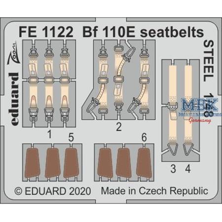 BF 110E seatbelts STEEL  1/48