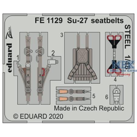 Sukhoi Su-27S seatbelts STEEL 1/48