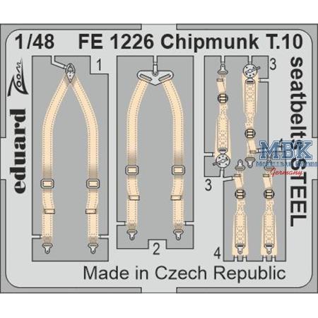 de Havilland Chipmunk T.10 seatbelts STEEL 1/48