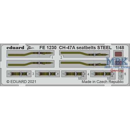 Boeing CH-47A Chinook seatbelts STEEL   1/48