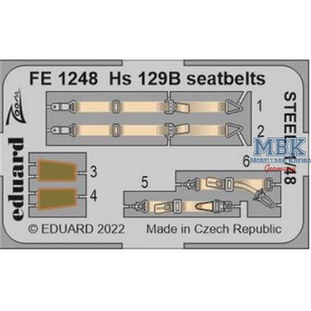 Henschel Hs-129B seatbelts STEEL 1/48