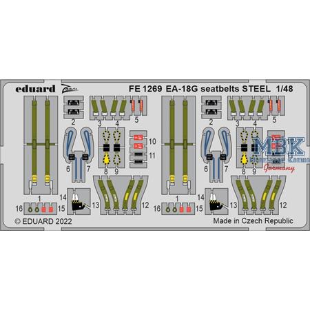 Boeing EA-18G seatbelts STEEL 1/48