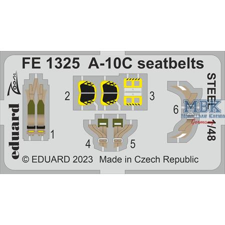 Fairchild A-10C Thunderbolt II seatbelts STEEL