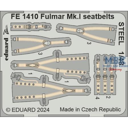 Fairey Fulmar Mk.I seatbelts STEEL 1/48