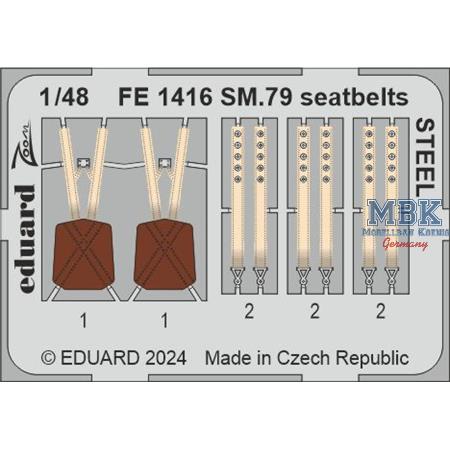 Savoia-Marchetti SM.79 seatbelts STEEL 1/48
