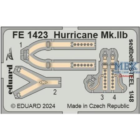 Hawker Hurricane Mk.IIb seatbelts STEEL 1/48