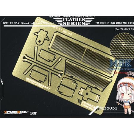 M3 Stuart light tank Grills set (Tamiya)