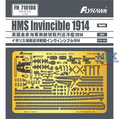 HMS Invincible 1914 PE Sheets (FH1311)