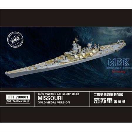 WW II  USN Battleship Missouri
