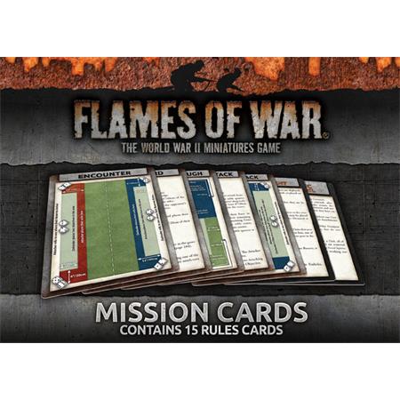 Flames Of War Rulebook: Mission Cards