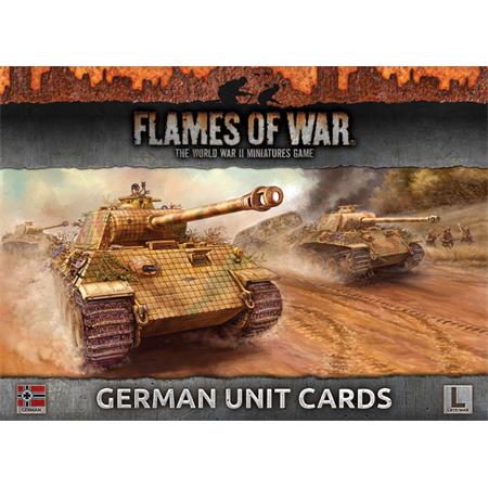 Flames Of War: Late War German Unit Cards