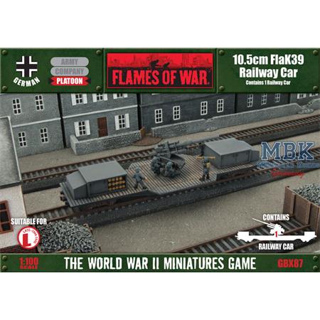Flames Of War: 10.5cm FlaK39 Railway car