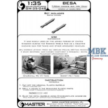 Besa machine gun barrel tips (7.92mm) (2pcs)