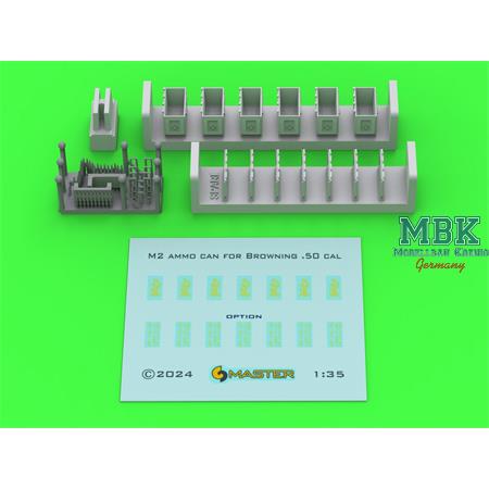 M2 ammunition cans Browning M2 .50 cal (opened)