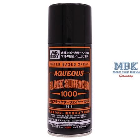 Mr. Finishing Aqueous Surfacer 1000 Black  (Spray)