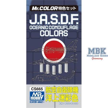 J.A.S.D.F. Oceanic Camouflage Color Set Matt