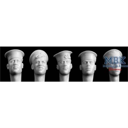5 Heads wearing British sailor cap (post 1930)