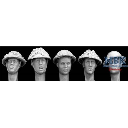 5 Heads British, British helmet with camouflage